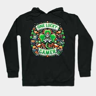 One Lucky Gamer St Patrick's Day Hoodie